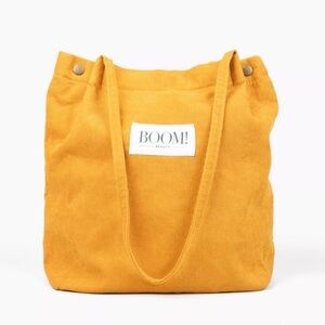 Mustard Yellow Corduroy Tote Bag